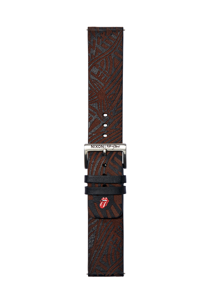 Rolling Stones 23mm Leather Band - Black