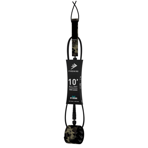 black surf leash with camo straps