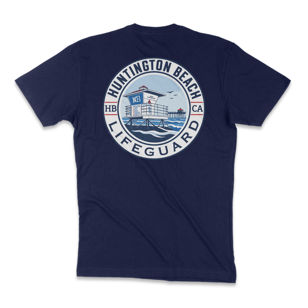 HBMS HB TOWER Tee - Navy