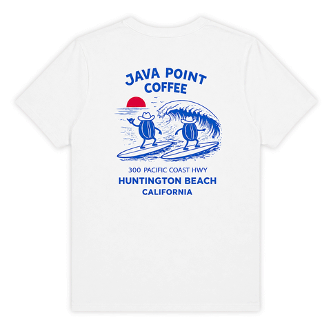 WOMENS JAVA SURF TEE white