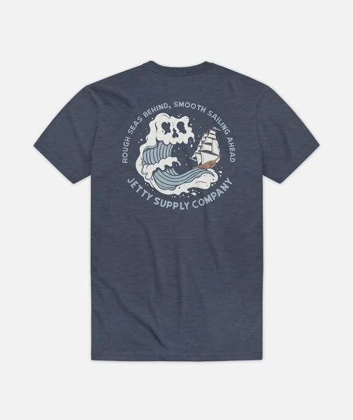 Rough Seas Tee - Navy