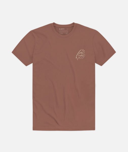 Striper Tee - Brown