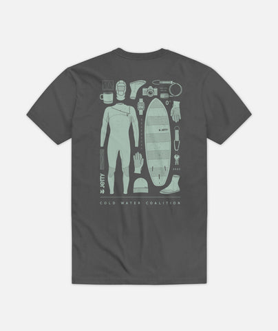 Surf Kit Tee - Charcoal