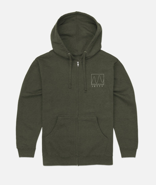 Surf Kit Zip - Military Green