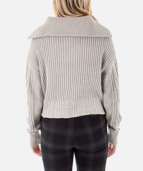 Amherst Cable Sweater - Grey