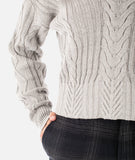 Amherst Cable Sweater - Grey