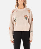Crescent Jacquard Sweater - Camel