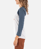 Wildflowers Raglan - Indigo