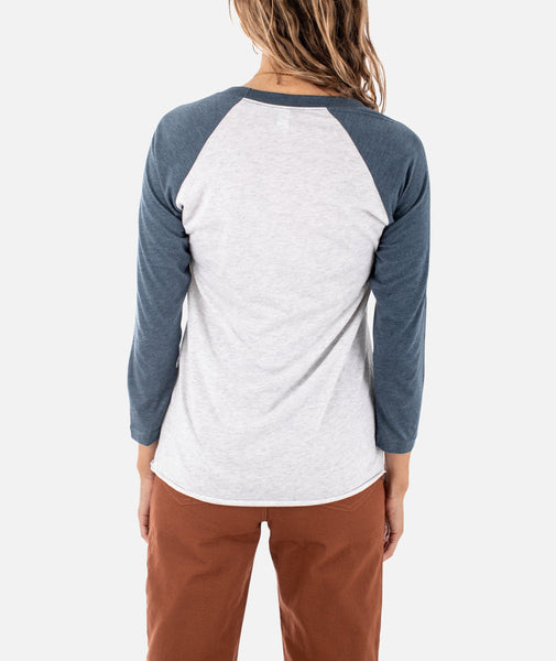 Wildflowers Raglan - Indigo