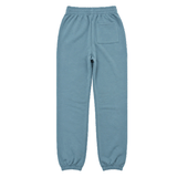 back of light blue sweatpants with side pockets 