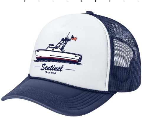 HBMS SENTINEL TRUCKER - WHITE/NAVY