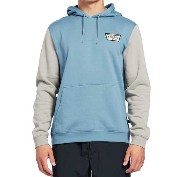 Throttle Blocked Pullover Fleece Hoodie