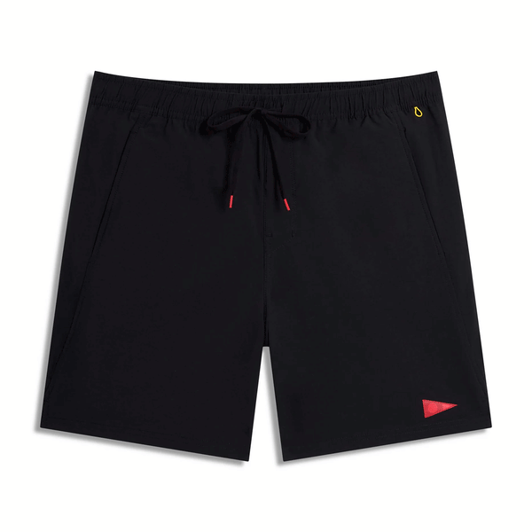 black shorts with pockets and draw string