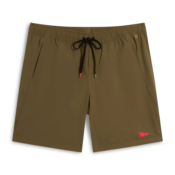 brown shorts with pockets and draw string