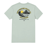 Green Billabong Huntington Beach men's T-shirt with Large HB logo graphic on the back