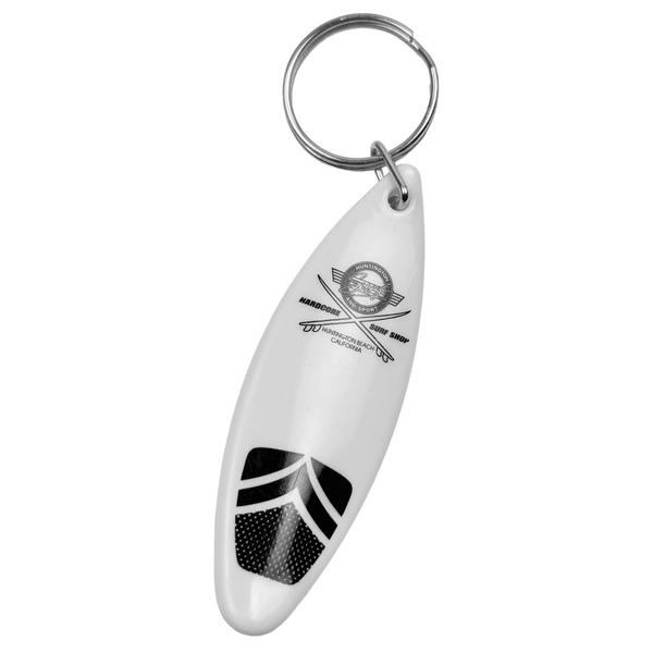 White bottle opener that looks like a surfboard