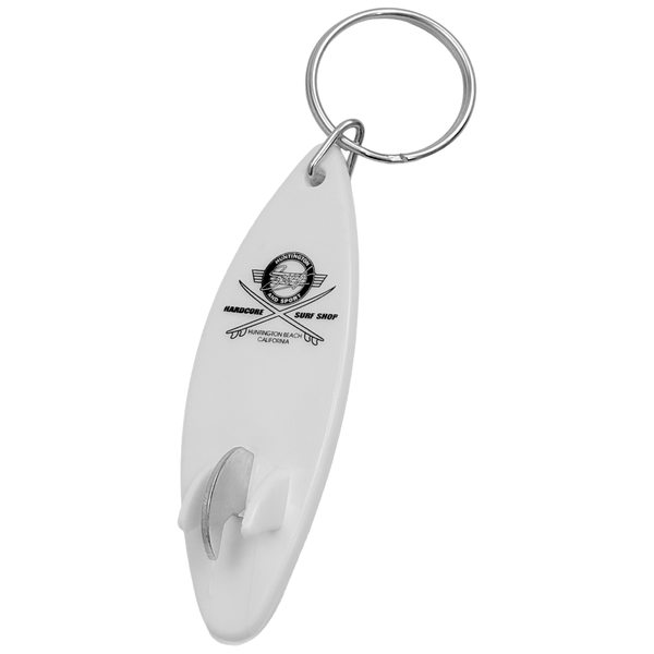 White bottle opener that looks like a surfboard