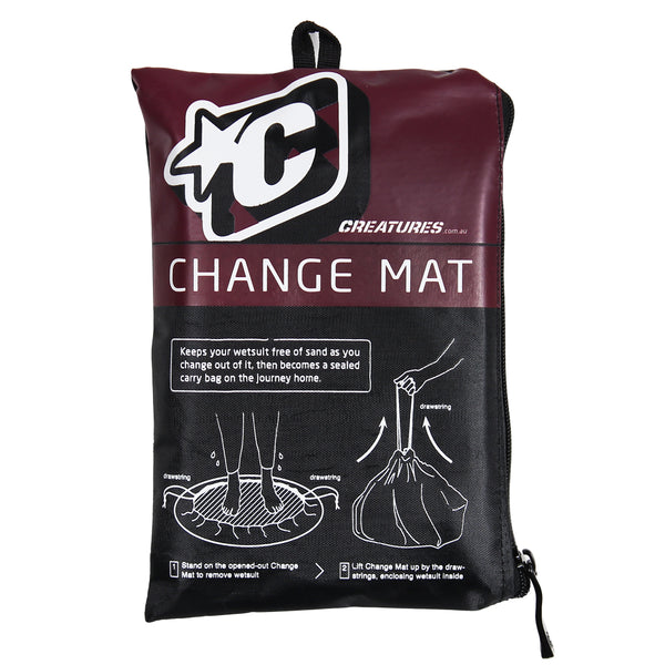 bag that reads change mat and drawing of change mat