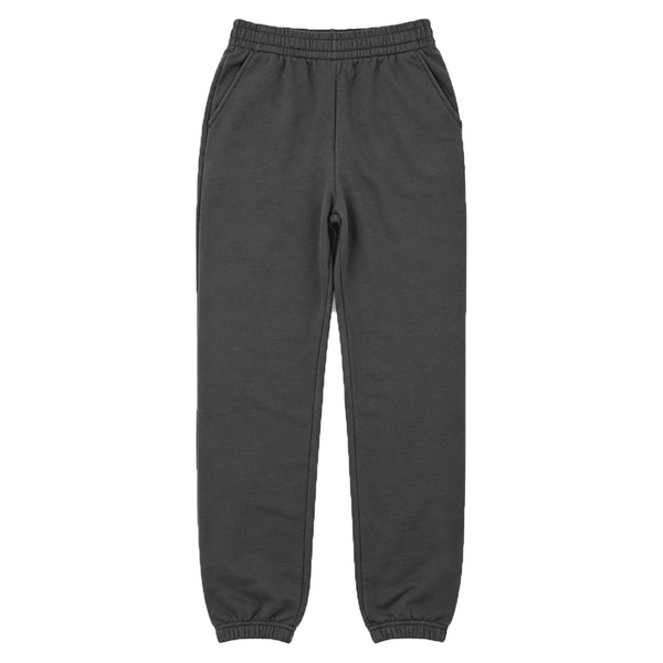 front of dark grey sweatpants