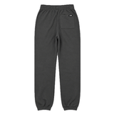 back of dark grey sweatpants
