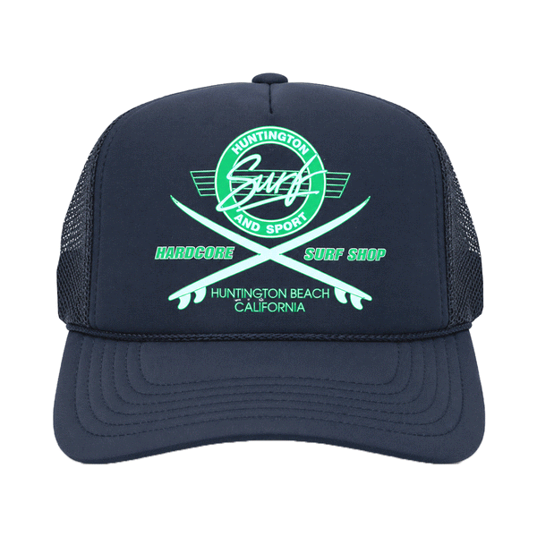 HARDCORE FOAMY TRUCKER HAT navy