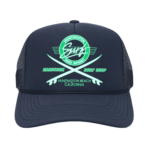 HARDCORE FOAMY TRUCKER HAT navy