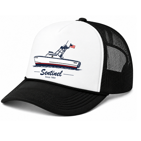 HBMS SENTINEL TRUCKER - WHITE/BLACK