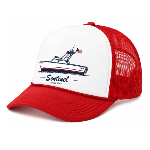 HBMS SENTINEL TRUCKER - WHITE/RED
