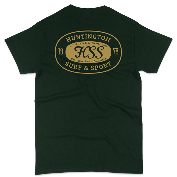 green t shirt with yellow HSS logo