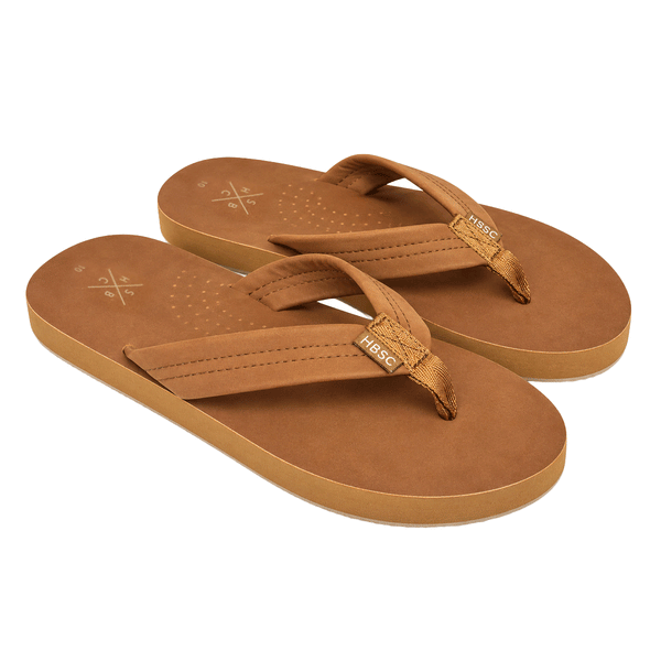 Chocolate colored pair of sandals