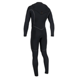 back of black wetsuit on white background