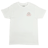 front of white shirt with HSS's Hardcore logo on chest. 
