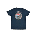 Navy Blue t-shirt with America 250 drawing of the HB Pier 