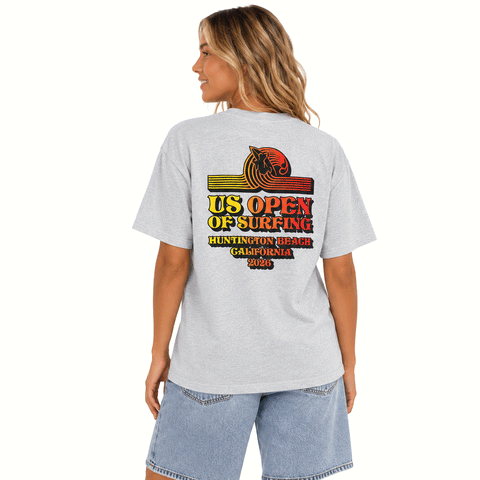 LADIES SURFER TM TEE GREY
