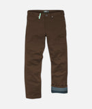 Mariner Flannel Lined Pant - Brown