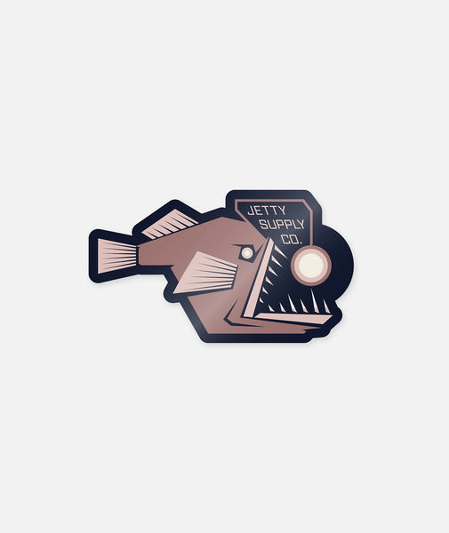 Anglerfish Sticker - Mauve