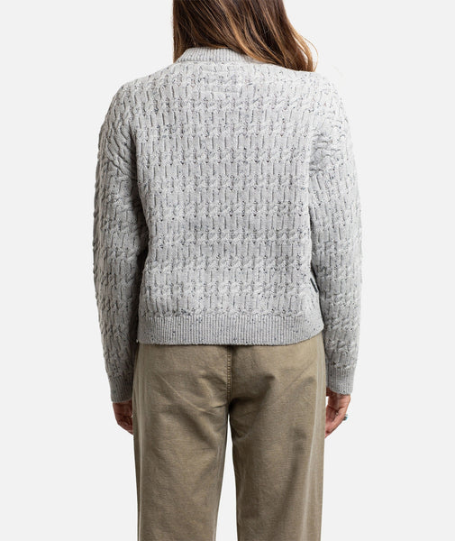 Wharf Cable Knit Sweater - Heather Grey