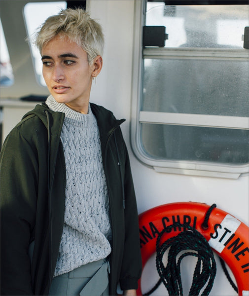 Wharf Cable Knit Sweater - Heather Grey