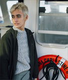 Wharf Cable Knit Sweater - Black