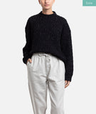 Wharf Cable Knit Sweater - Black