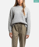 Wharf Cable Knit Sweater - Heather Grey