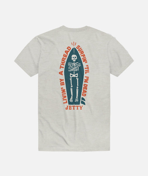 Coffin Tee - Heather Grey