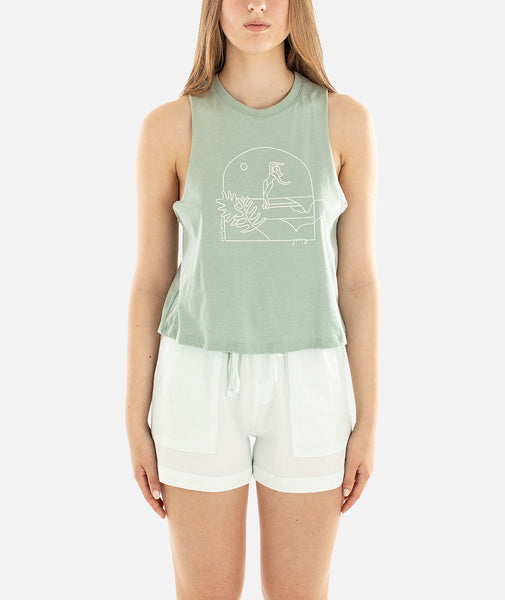 Tidal Romance Tank - Mint
