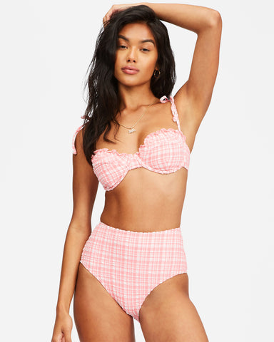 Women's Pink Tide Ruffle Underwire