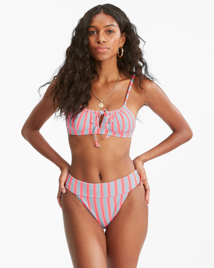 Striped 2024 bikini bottoms