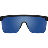 Flynn 5050 Soft Matte Black Translucent Blue - HD Plus Gray Green with Dark Blue Spectra Mirror