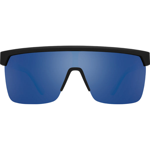 Flynn 5050 Soft Matte Black Translucent Blue - HD Plus Gray Green with Dark Blue Spectra Mirror