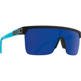 Flynn 5050 Soft Matte Black Translucent Blue - HD Plus Gray Green with Dark Blue Spectra Mirror