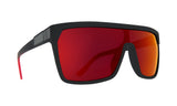 Flynn Soft Matte Black Red Fade - HD Plus Gray Green with Red Light Spectra Mirror