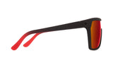 Flynn Soft Matte Black Red Fade - HD Plus Gray Green with Red Light Spectra Mirror
